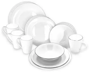 Berger Silenza Opalglas 16-pcs. white/silver