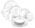 Berger Silenza Opalglas 16-pcs. white/silver
