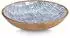 Zeller Schale, Mangoholz, blau, Ø 30x6cm