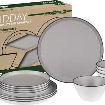 Brunner Outdoor Stonetouch Iconic Compack Geschirrset, 12-teilig