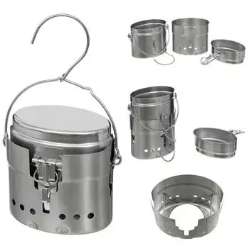 Max Fuchs Kochgeschirr M40 Edelstahl 3-teilig 1,5L