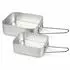 Mojawo Camping Kochtopf-Set, Aluminium, klappbare Griffe, 2-teilig (4262500115110)