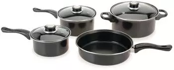 Mojawo Camping Kochtopfset 7-teilig, Aluminium (4262500110986)