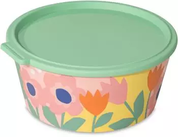 Koziol Nora Box Schale mit Deckel, 2,2l, sweet pink/mid green