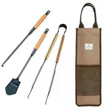 Snow Peak Fire Tool Set Pro, Bambus (N-024)