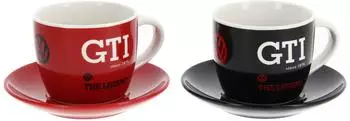 VW Collection GTI Espresso Tassen, 2er Set, 100ml