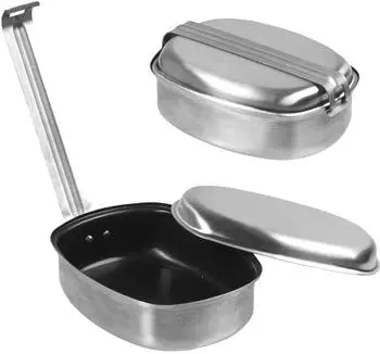 Mil Tec French Mess Kit Outdoor-Kochset Stahl, 2-tlg. (14666000)