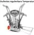 Stahlwerk Camping-Kochgeschirr-Set Aluminium mit Gaskocher (6485)