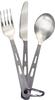 Optimus Titanium Besteck Set 3 teilig silber Optimus Titanium Besteck Set 3 teilig silber
