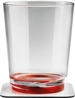 Silwy Tritan-Magnetgl&auml;ser mit Untersetzer 2er Set (250 ml) Rot - Gl&auml;ser