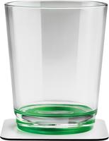 Silwy Tritan-Magnetgl&auml;ser mit Untersetzer 2er Set (250 ml) Gr&uuml;n - Gl&auml;ser