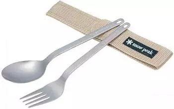 Snow Peak Titanium Fork & Spoon Set