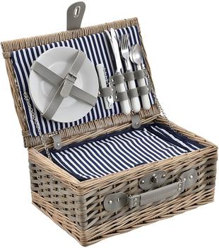 casa.pro Picknickkorb für 2 Personen mit Kühltasche