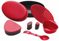 Primus Meal Camping Geschirr- und Kochset 8-teilig rot - Campingbesteck