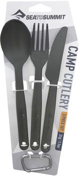 Sea to Summit Camp Cutlery 3 Piece Set (charcoal)