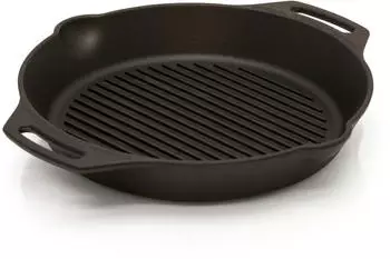 Petromax Grill-Feuerpfannen mit Rillen und Henkeln (gp30h)