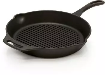 Petromax Grill-Feuerpfanne mit Rillen und Stil (gp30)