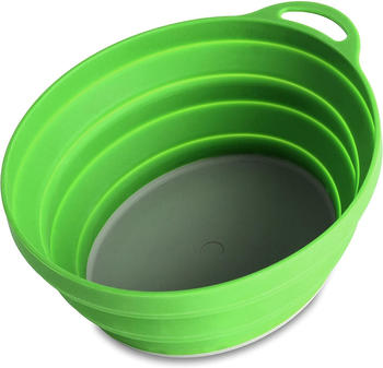 Lifeventure Silicone Ellipse Collapsible Bowl green