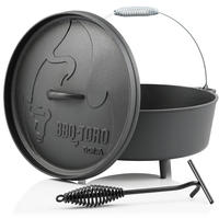 Dutch Oven Do12a, 10,7 L Alpha Gusseisen Kochtopf, Gusstopf - Bbq-toro