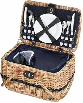 Cilio Picknick-Korb Idro hellbraun