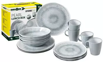 Brunner Outdoor Lunch Box Pearl Campinggeschirr-Set 16-teilig