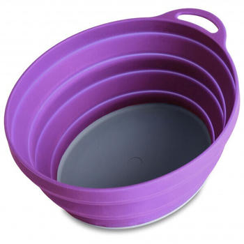 Lifeventure Silicone Ellipse Collapsible Bowl purple