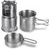 Fox Outdoor Edelstahl Koch-Set Travel