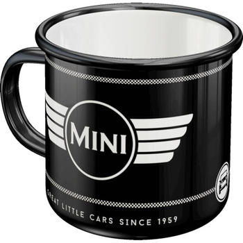 Nostalgic Art Retro Emaille-Becher 360 ml Mini Logo Black