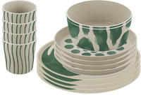 KOZIOL Kombiservice "Geschirr-Set, Service CONNECT SET MONSTERA" Made in Germany, 16