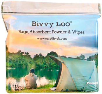 Carplife Bivvy Loo Bags, Absorbent Powder & Wipes (50 pcs.)