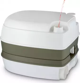 Berger Mobil WC Comfort Campingtoilette weiß/grau – Berger Mobil WC Comfort mit getrennten Tanksystemen