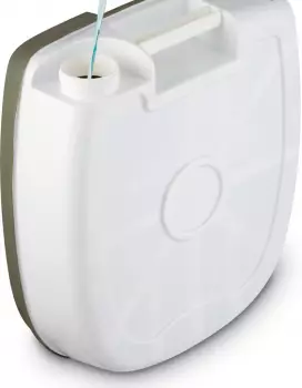 Berger Mobil WC Comfort Campingtoilette weiß/grau – Komfortable Sitzhöhe für mehrtägige Touren