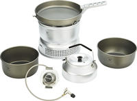 Trangia 167258, Trangia Sturmkocher Set gro&szlig; 25-8 UL-HA Gas - mit Wasserkessel...