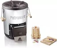 Petromax rf33, Petromax Raketenofen rf33, Feuerstelle silber/schwarz