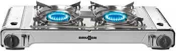Brunner Outdoor Devil Double Grill Kartuschen-Gaskocher inkl. Grillplatte
