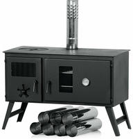 Campfeuer - Zeltofen 28,5 X 58,5 X 260 Cm Zeltheizung, Holzofen F&uuml;r Camping