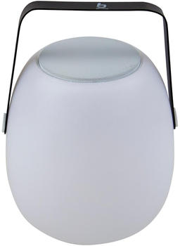 Bo-Camp Harter Tischlampe mit Bluetooth-Lautsprecher weiß