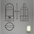 Briloner Table Lamp dimmable wireless IP44 touch
