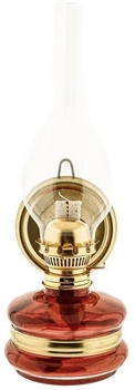 Cofi Oil Lamp Vintage Glass Cylinder, red