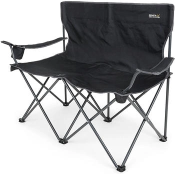 Regatta Isla Double Faltstuhl, Black/Seal Grey