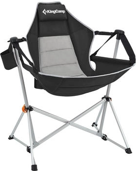 Kingcamp Orchid Rocking Chair Schaukelstuhl, schwarz