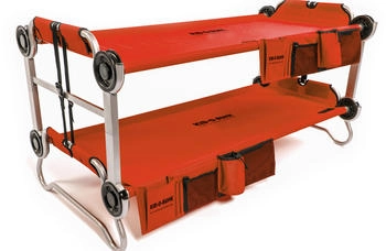 Disc-O-Bed Kid-O-Bunk Kinder Camping Stockbett inkl. Seitentaschen rot / silber rot / silber rot / silber