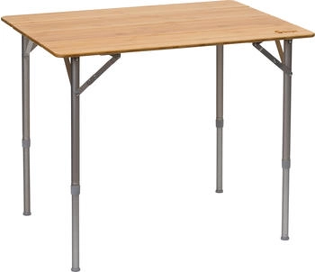 Berger Carry Falttisch 80 x 60 cm silber, hellbraun