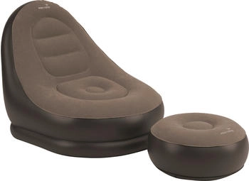 Outwell aufblasbarer Sessel mit Fußablage Maple Lounge Set 2 teilig braun