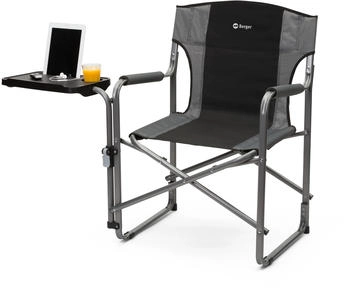 Berger Minimize 2.0 mit Tisch Regiestuhl schwarz, grau