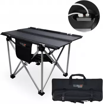 Technaxx TX-251 Camping-Tisch Schwarz