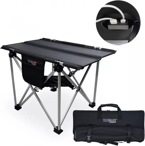 Technaxx TX-251 Camping-Tisch Schwarz