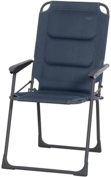 Siena Garden Campingstuhl Premium dunkelblau klappbar mit Armlehnen Aluminium/AirMesh (M31085)