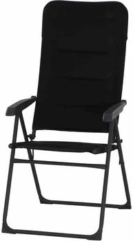 Siena Garden Premium Campingsessel anthrazit klappbar mit verstellbarer Rückenlehne AirMesh/Aluminium (M31076)