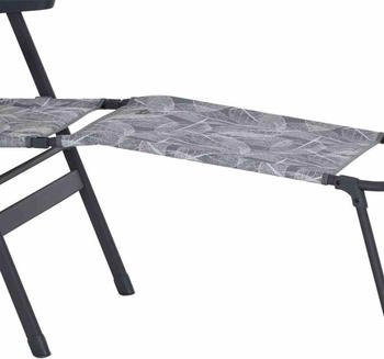 Siena Garden Natura Camping Fußteil grau Aluminium (M51750)